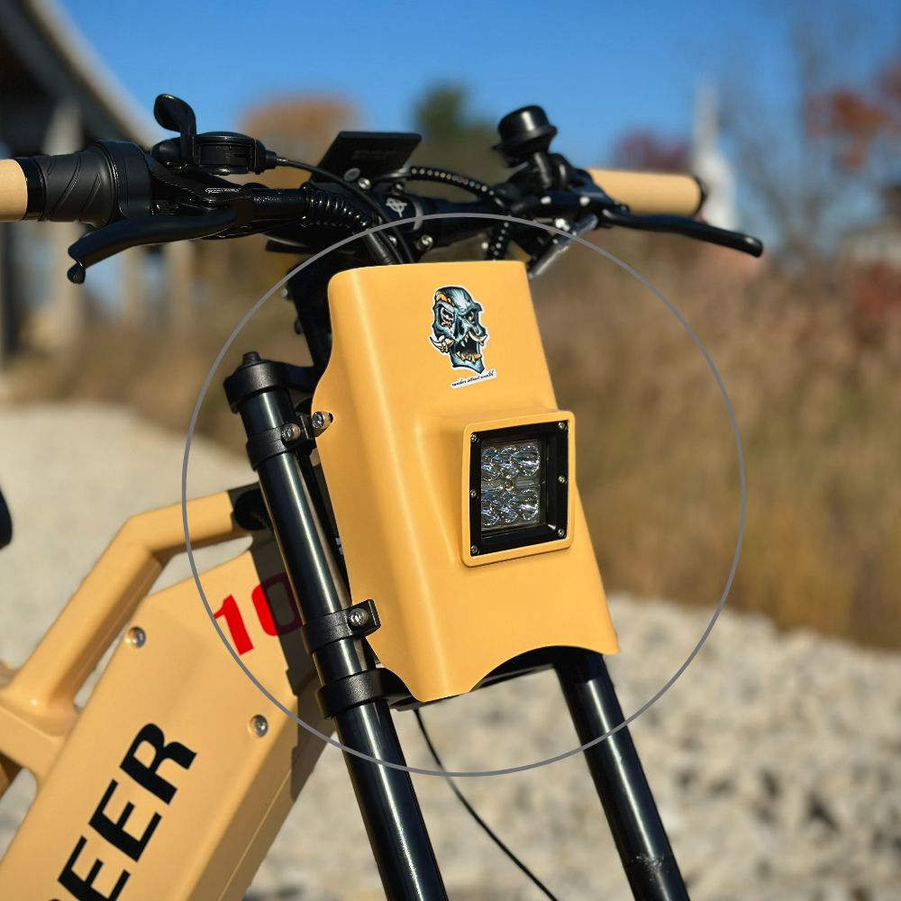 Rundeer Attack 10 e-bike with Headlight Cover Lampshade