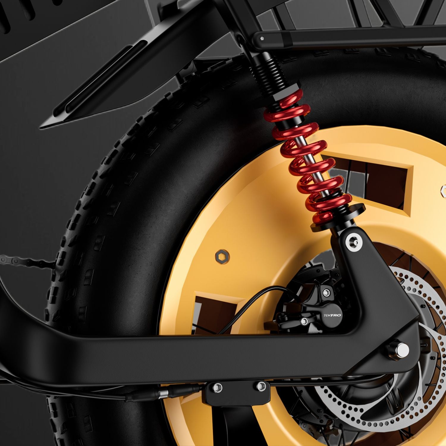 Tektro 4-Piston Hydraulic Brakes - rundeer ebike attack11