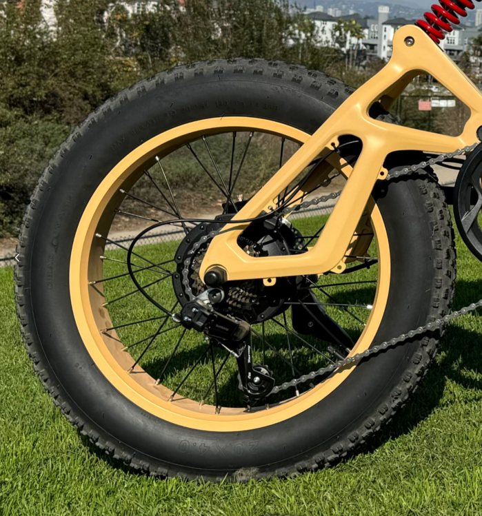 Rear E-Bike Replacement Wheel Assembly with Bafang 750W Motor Rundeer
