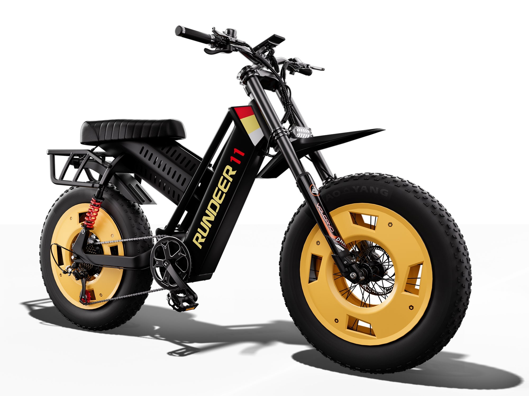 moped style electric bicycle Rundeer Attack 11 Moped-Style E-Bike Delivers Superior Ride and Craft
