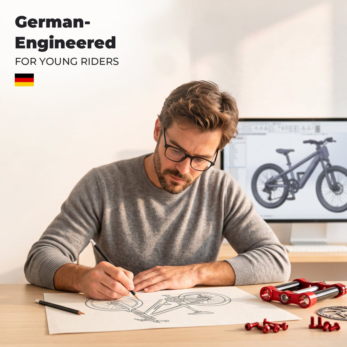 PRE-ORDER — Prince 20" Kids E-Bike, Ages 8+, Fits 4'3"–5'7" | Expected to Ship October 20 Rundeer