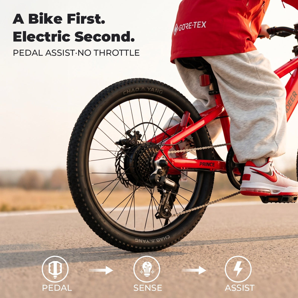 PRE-ORDER — Prince 20" Kids E-Bike, Ages 8+, Fits 4'3"–5'7" | Expected to Ship October 20 Rundeer