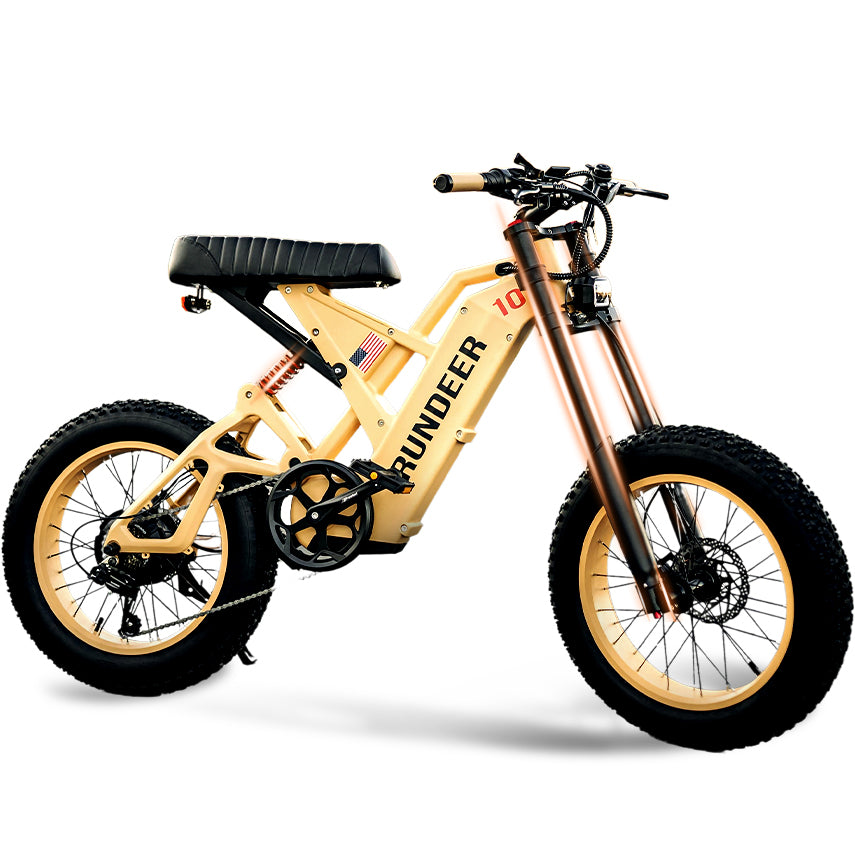 Rundeer Attack 10 Electric Bike, fat tire ebike