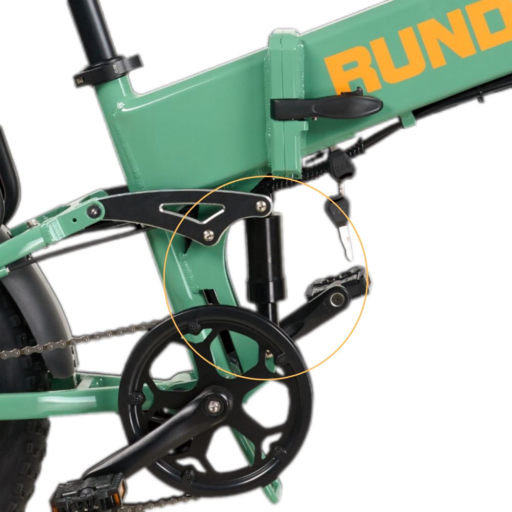 Rundeer Ebike Rear Shock Absorber Closeup