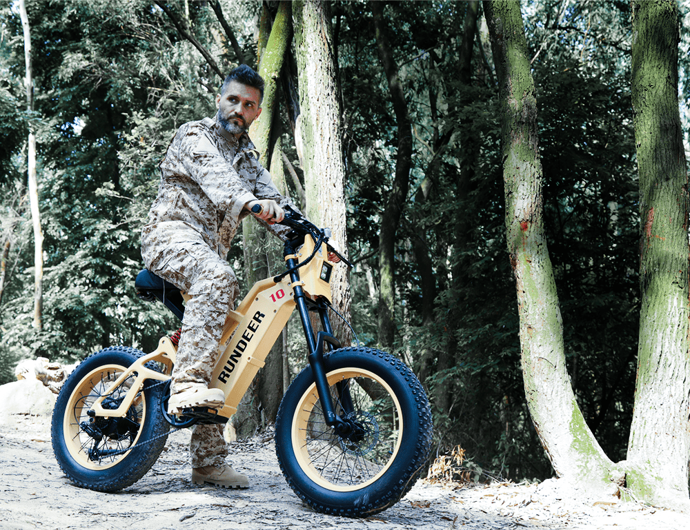 Fat Tire Electric Bike Off Road - rundeer attack