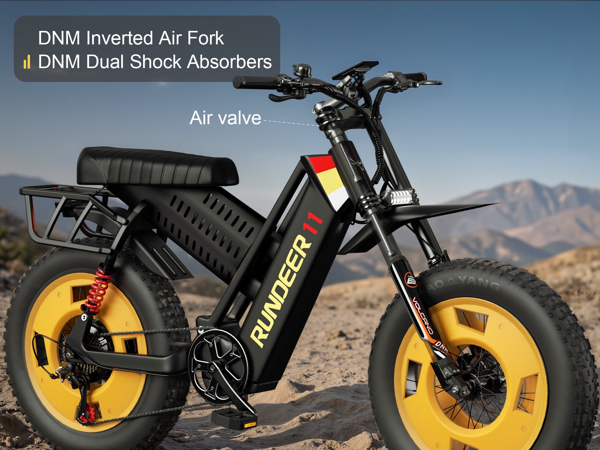 Rundeer Attack 11 Moped Style Electric Bike Rundeer