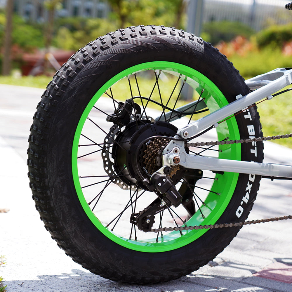 Hummer ebike rear wheel with motor