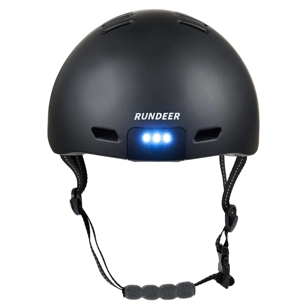 RUNDEER smart e-bike helmet with built-in lights for urban commuters