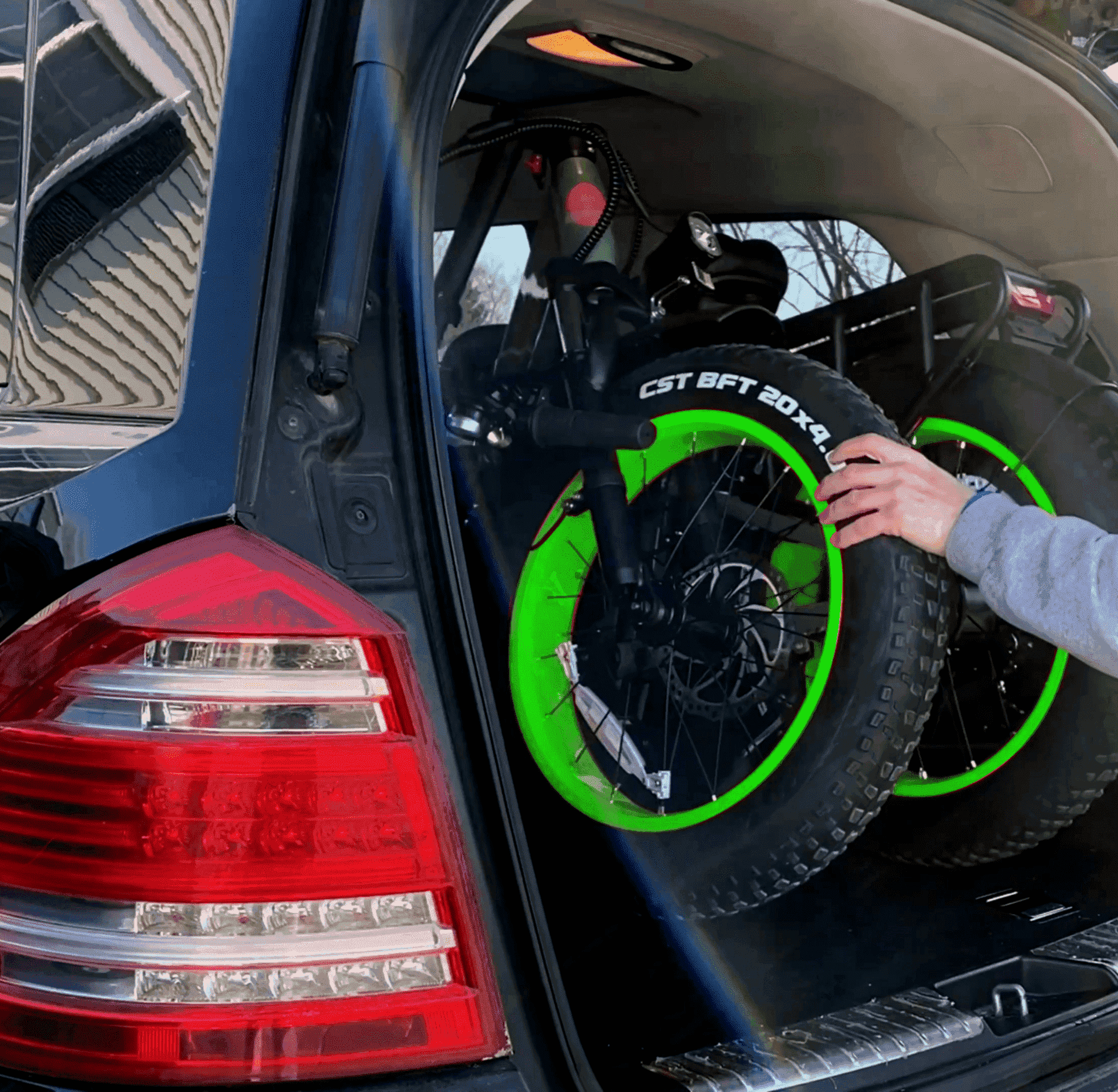 rundeer Folding Electric Bike Fat Tire 