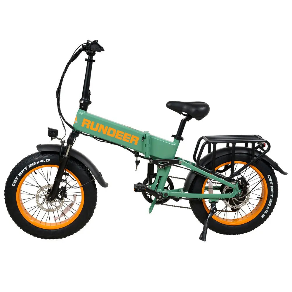 Hummer Ebike (Upgrade) RundeerExperience the ultimate freedom with the Rundeer Hummer HP Folding Electric Bike. This versatile and powerful e-bike boasts an impressive long-range capability, allowing you to explore farther and ride longer without worrying about battery life.